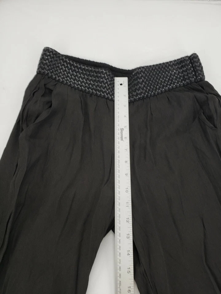 Pantalones de chándal para mujer talla M negros pantalones informales con banda de cintura trenzada NUEVOS NUEVOS CON ETIQUETAS Foto 2 de 4