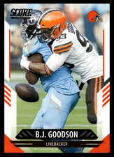2021 Panini Score B.J. Goodson #111 Cleveland Browns NFL Football