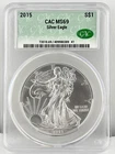 2015 $1 American Eagle CAC MS69 1 oz .999 Fine Silver US Coin