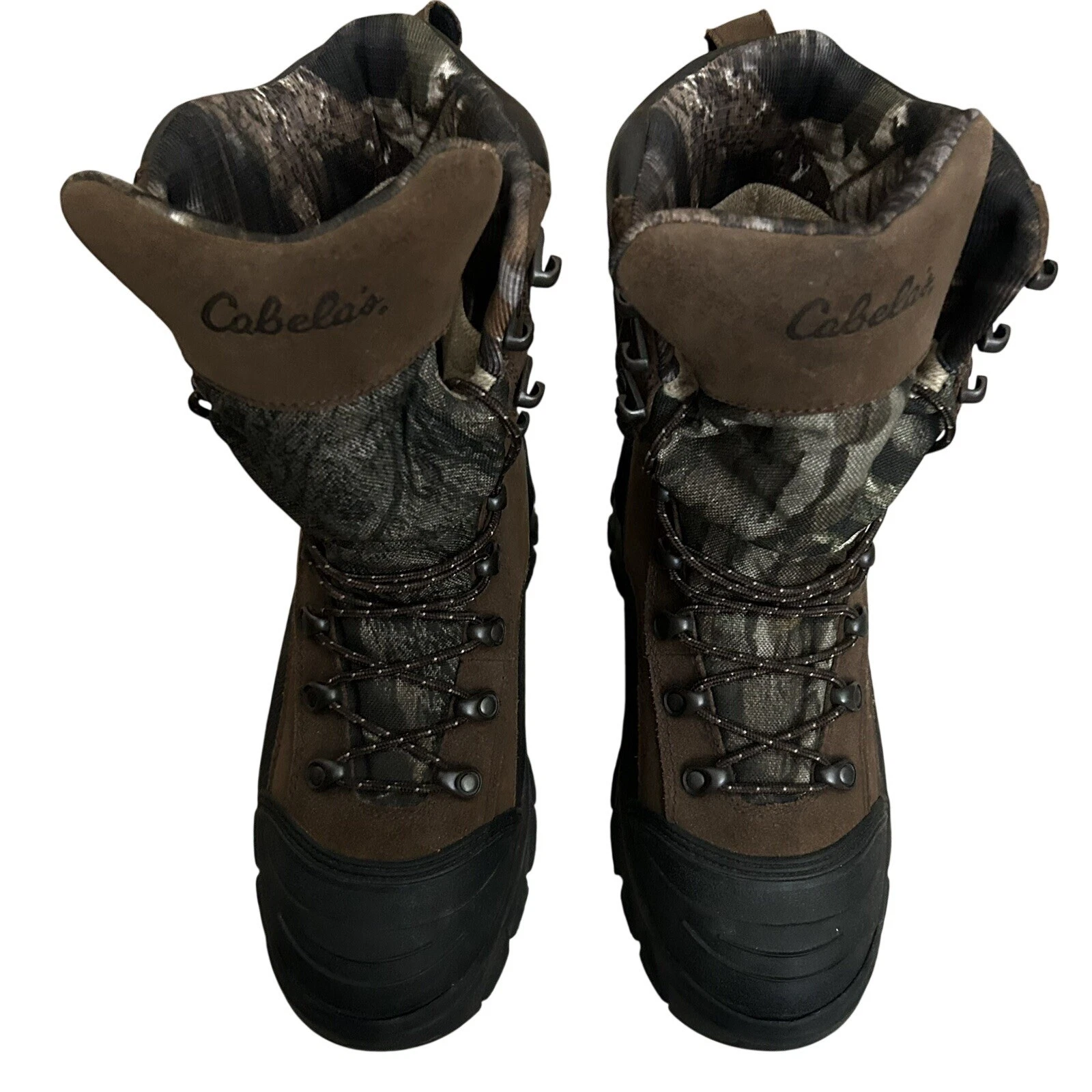 Men's Cabelas Dry Plus Hunting Outdoor Brown Lace Up Boots 83-0507 Size 9 D