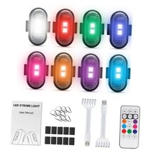 Wireless Led Lights for car, High Brightness Led Strobe Lights with Remote 8pcs