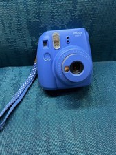 Fujifilm Instax Mini 9 Instant Film Camera Cobalt Blue w/Flash Working