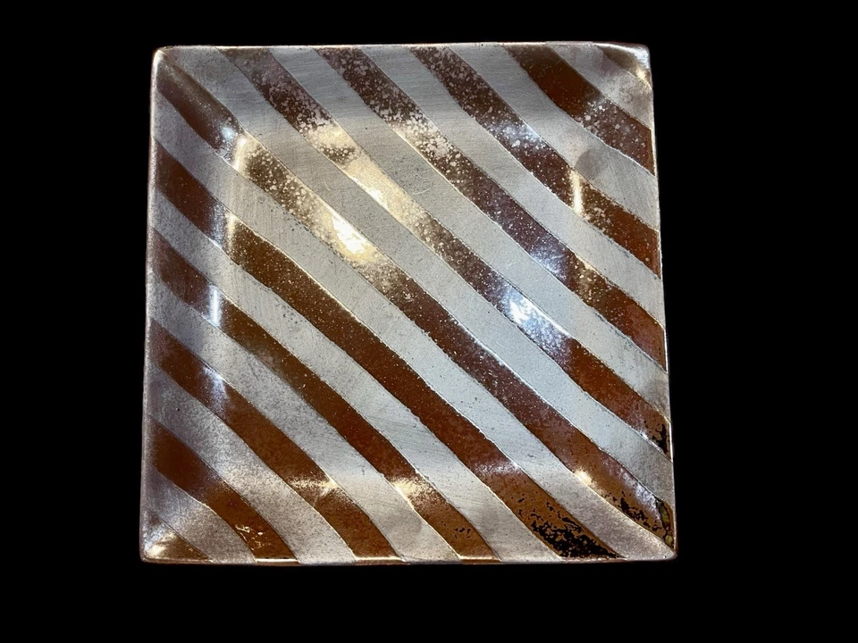 Set Of 3 Bombay Square Rustic Decorative Centerpiece Platters Plates 11” Candle - Image 4 of 4