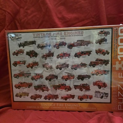 EuroGrapids Vintage Fire Engine 1000 Piece Jigsaw Puzzle