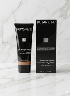 Dermablend Leg and Body Makeup Body Foundation SPF25 Deep Natural 85N 3.4 oz NIB