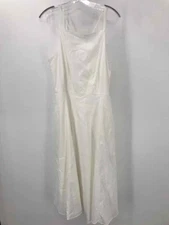Pre-Owned Joie White Size 12 Midi Sleeveless Dress