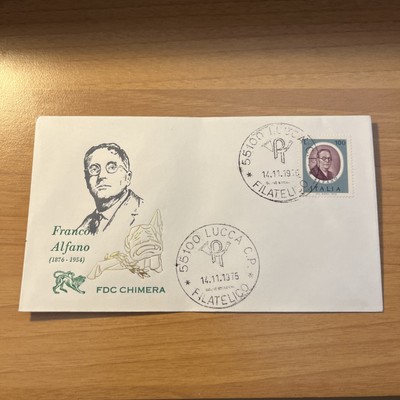 ERSTTAGSBEUTEL FDC SAMMLUNG FRANCO ALFANO 1876-1954 - CHIMÄRE 