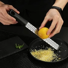 1pc Multifunction Lemon Grater Cheese Garlic Zester Stainless Steel Kitchen Tool