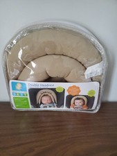 Double Headrest Support For Baby - beige