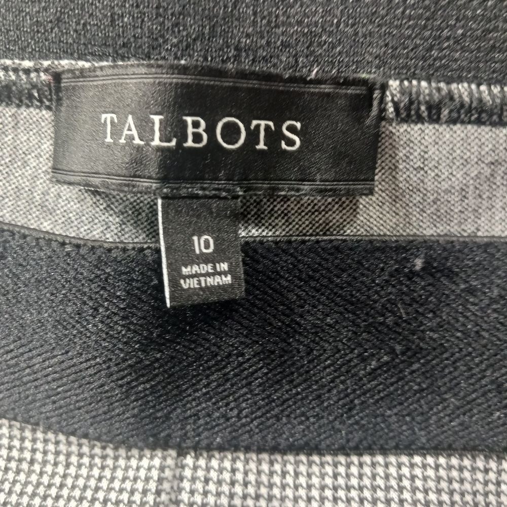 Talbots Pull-On Micro Houndstooth Slim Ankle Pant… - image 2