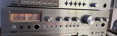 SABA MI 215 Integrated Stereo Amplifier Verstärker anlage 70er Baustein silber