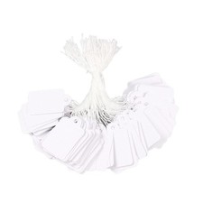 YUNFOOK Price Tags with String Attached - 500 Pcs Marking 35 x 22 mm, White