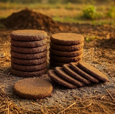Cow Dung Cakes(100% Desi)   Traditional, Eco-Friendly & Chemical-Free (20 Units)