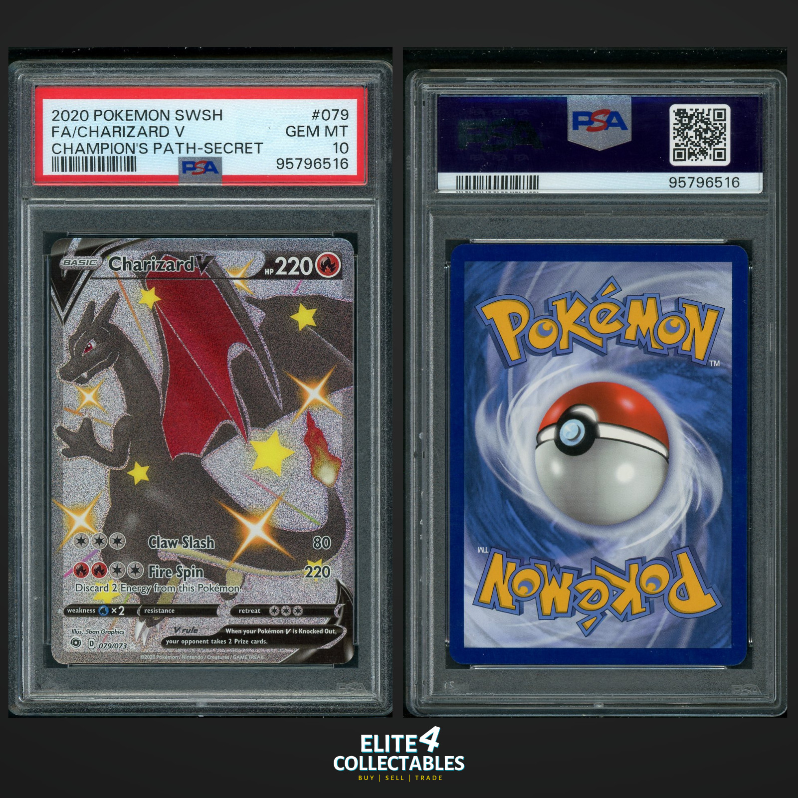 Charizard V 079/073  - PSA 10 (Champion's Path)