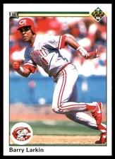 Barry Larkin 1990 Upper Deck #167 Reds MLB READ FREE SHIPPING AutographDen