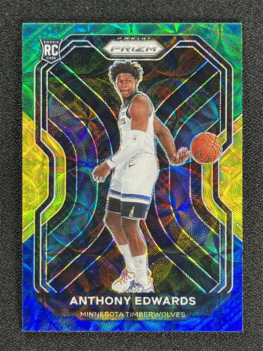 2020-21 Panini Prizm Anthony Edwards #258 Blue Yellow Green Choice Rookie RC