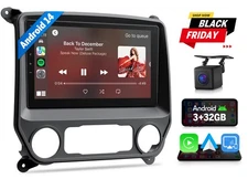 CAM+ 10.1" Android 14 GPS Car Stereo Radio CarPlay DSP For Chevy Silverado 2016