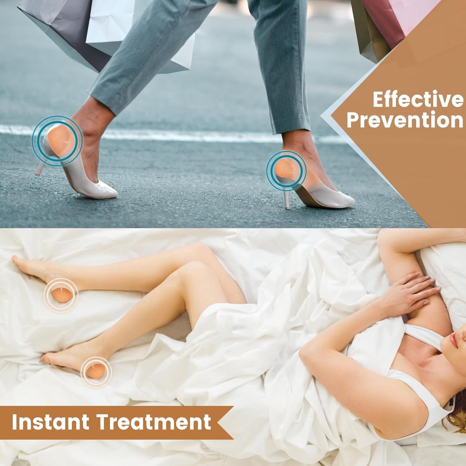 30PCS Patented Cracked Heel Treatment Patches, 80mm×80mm, Beige 