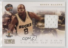2010 Playoff National Treasures Hall of Fame Materials 8/99 Moses Malone HOF k4s