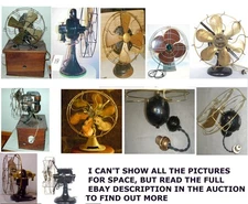 Antique Electric Fan Research Motor Catalog AD Collection Dynamo AC DC Edison GE