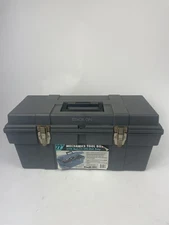 Stack-On Professional  Plastic 22" Tool Box Metal Clasps Lockable W Tool Tray