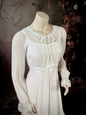 Vintage Gunne Sax Prairie Dress White size 10