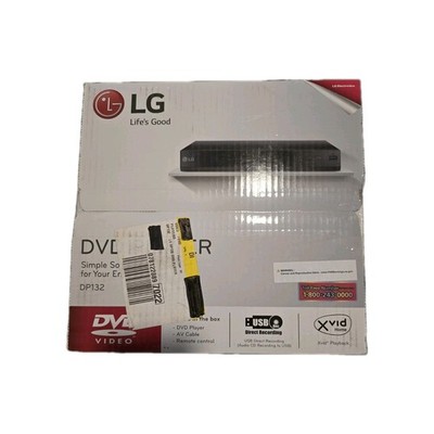 LG DP132 DVD Player with USB Direct Recording Xvid Playback - Black