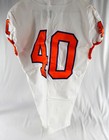 2017-22 Clemson Tigers #40 Game Issued Pos Used White Jersey Football NP R 44 95 — photo 2