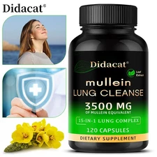 Mullein Leaf Extract Cleansing And Detoxification Promotes Lung Health 120 Pills