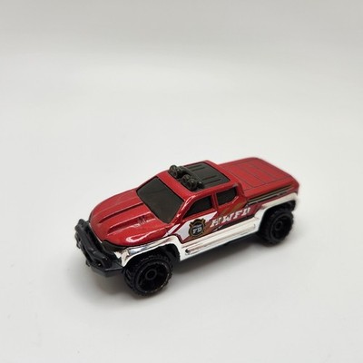 Hot Wheels 2013 Off Duty Fire Department HWFD Red Toy Car 1:64