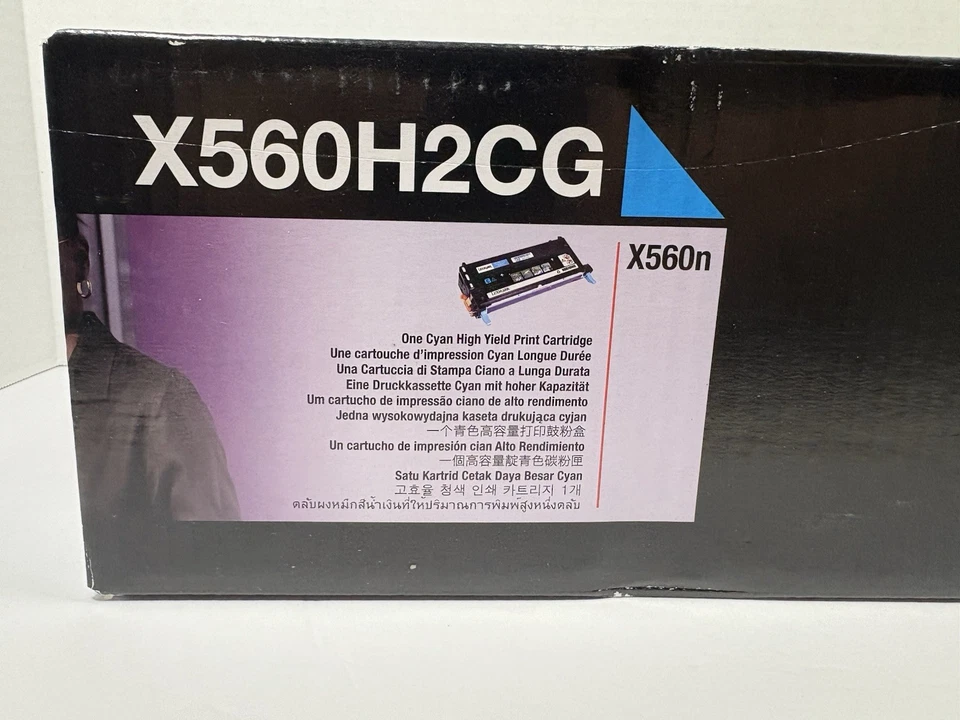 Lexmark X560H2CG Cyan High Yield Ink Cartridge OEM Factory Sealed - Image 2 of 2
