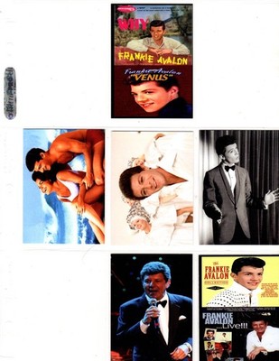 FRANKIE AVALON   CUSTOM   NOVELTY TRADING CARD 6 CARDS   SET