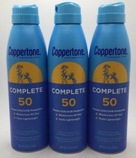 Coppertone Complete SPF 50 Moisturizing Sunscreen Spray 5.5 oz, 05/26 3/CANS 3.02 per gallon
