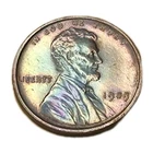 1909 Lincoln Wheat Cent Penny Choice AU UNC Slider Monster Rainbow Toned US Coin
