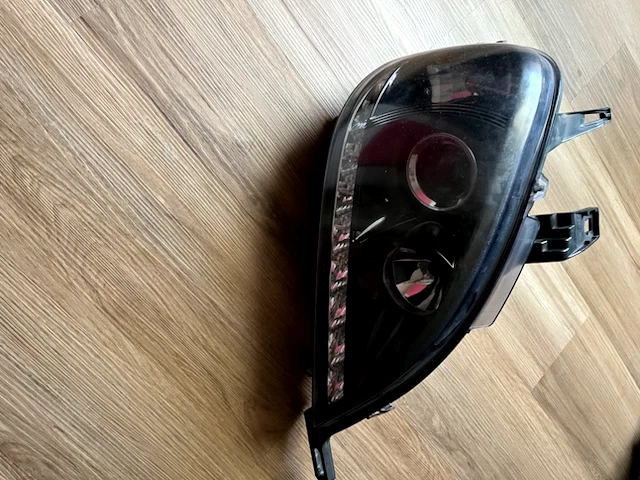 Black Fits 1998-2001 Mercedes W163 ML320 ML430 ML55 LED Bar Projector Headlights - Image 2 of 4