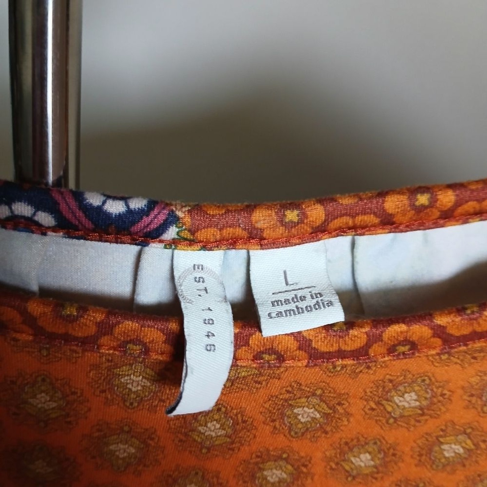 Est.1946 Cato Patchwork Pattern Top Size Large - image 6