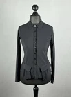 MARITHE FRANCOIS GIRBAUD Cravatatakiller Black Avant-Garde Shirt Blouse Size F38