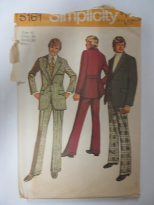 Vintage 70's Simplicity 5161 RETRO SUIT JACKET PANTS Sewing