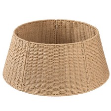 Christmas Tree Collar, Wicker Holiday Tree Skirt Stand Base Cover,Paper Rop...