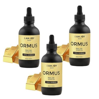 3bottles Ormus Gold Oil I Am Joy Supports Pineal Gland DNA Rich Minerals 24k