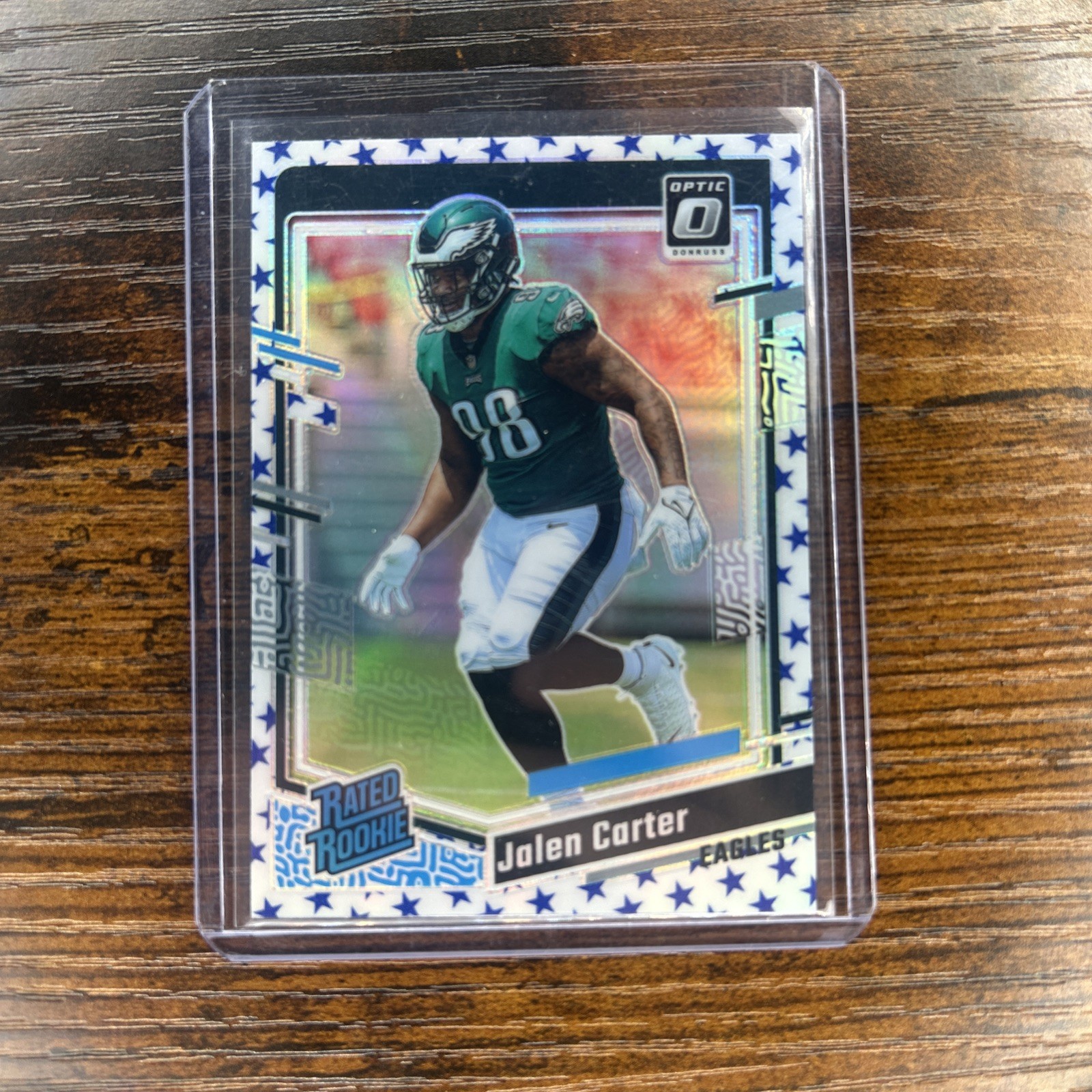2023 Panini Donruss Optic - Rated Rookie Jalen Carter #281 Stars Prizm Eagles