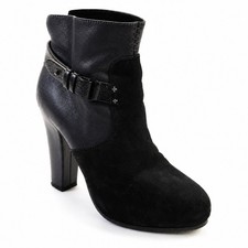 Rag Bone Anders Black Leather Suede Ankle Boots Sz 36 6 US