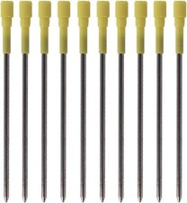 10 Pack Ball Point Pen Refills, Medium Point, Black Ink Black 3.2inch