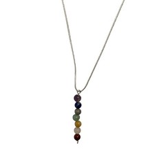 Image of 7 Chakra Gemstone Beads Necklace