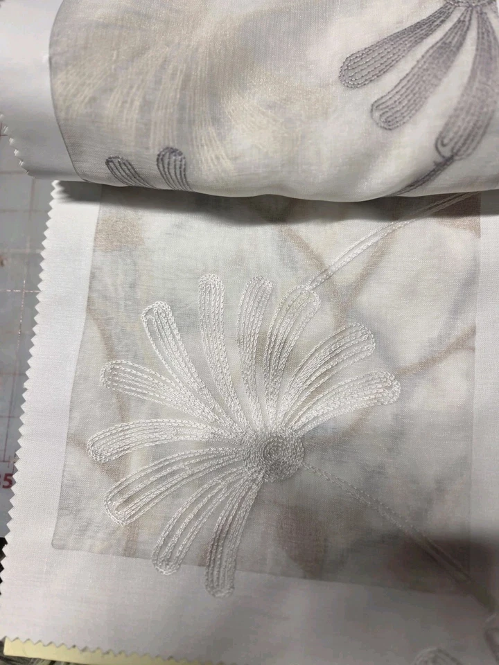 Fabricade Lighten Up 56 Embroidered Fabric  Sheers Sample Book  - Image 4 of 4