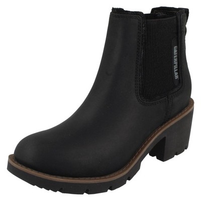 Damen Caterpillar 'Rewrite Chelsea' Chunky Leder Chelsea Boots