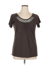 Gitano Women Brown Short Sleeve T-Shirt 14