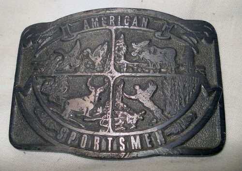 Dale Co MFG American Sportsman Deer Buck Mallard Duck Moose Pheasant Belt Buckle