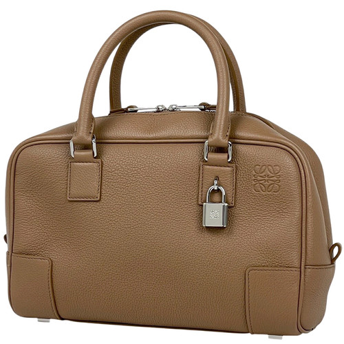 LOEWE Amazona 23 Handbag 2WAY Leather Brown Women's Used msp29