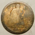 1875 Seated Liberty Dime 90% Silver  "Actual Coin Pictured - Not Cleaned"